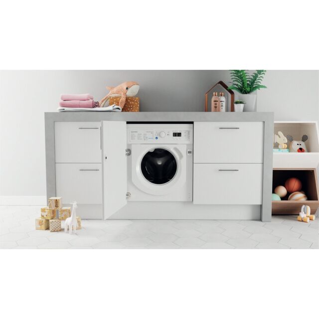 Indesit BIWMIL81485 Built in front loading washing machine: 8,0kg - BI WMIL 81485 UK
