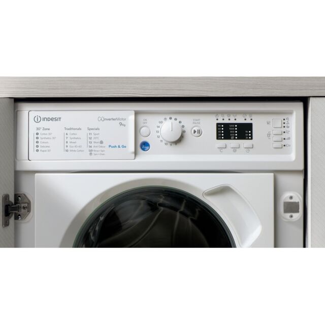 Indesit BIWMIL91485 Built in front loading washing machine: 9,0kg - BI WMIL 91485 UK