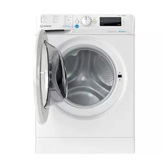 Indesit BWE101685XWUKN BWE 101685X W UK N Freestanding 10kg washing machine in White