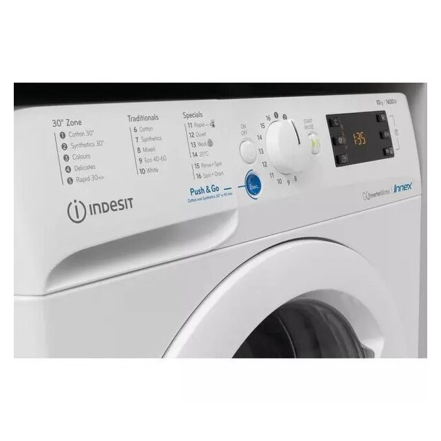 Indesit BWE91496XKUKN Freestanding front loading washing machine: 9kg - BWE 91496X K UK N