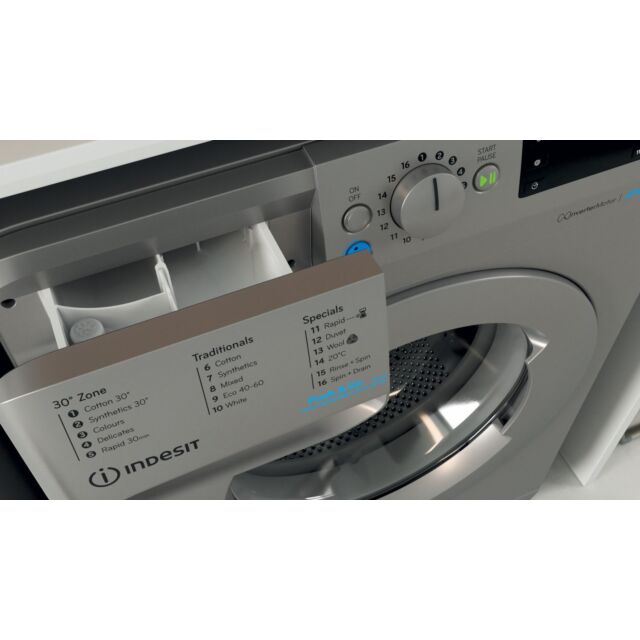 Indesit BWE91496XSUKN Freestanding front loading washing machine: 9kg - BWE 91496X S UK N