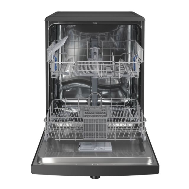 Indesit D2FHK26B Dishwasher: full size, black colour - D2F HK26 B UK