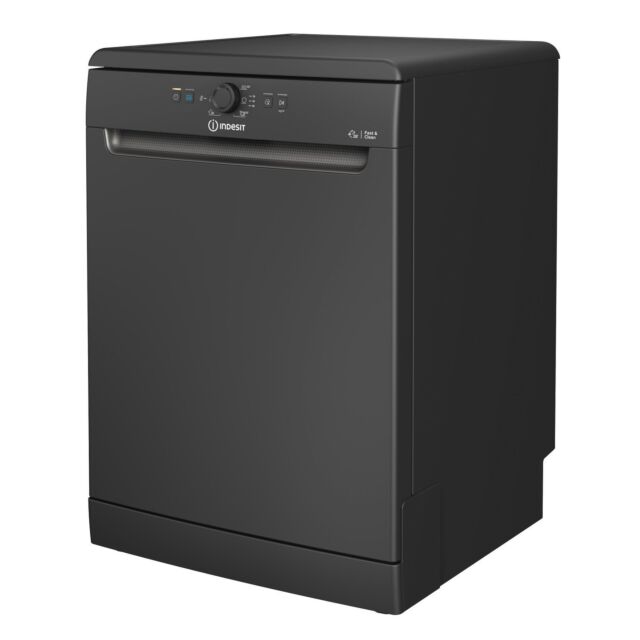 Indesit D2FHK26B Dishwasher: full size, black colour - D2F HK26 B UK