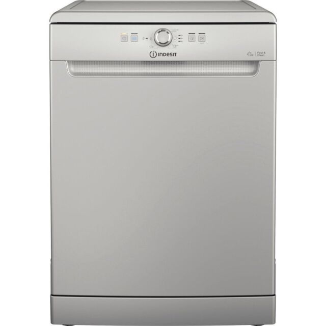Indesit D2FHK26S Dishwasher: full size, silver colour - D2F HK26 S UK