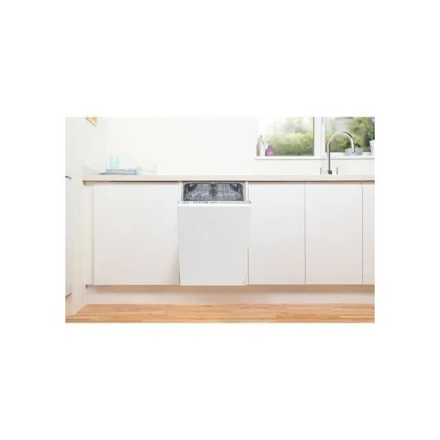 Indesit DSIE2B10UKN Built-In Slimline Dishwasher