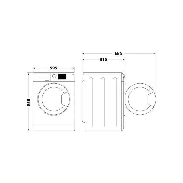 Indesit I3D81WUK Condenser tumble dryer: freestanding, 8,0kg - I3 D81W UK