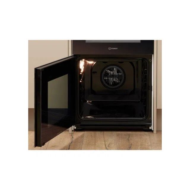 Indesit ID5E92KMW Electric freestanding double cooker: 50cm - ID5E92KMW/UK