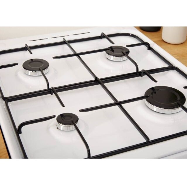 Indesit ID5G00KMW Gas freestanding double cooker: 50cm - ID5G00KMW/UK