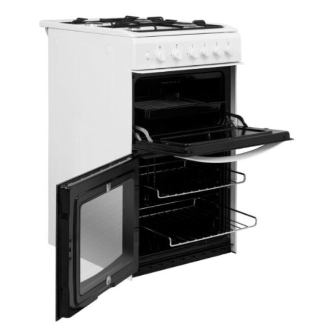 Indesit ID5G00KMW Gas freestanding double cooker: 50cm - ID5G00KMW/UK