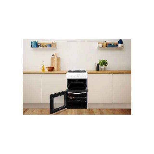 Indesit ID5G00KMWL Gas freestanding double cooker: 50cm - ID5G00KMW/UK /L
