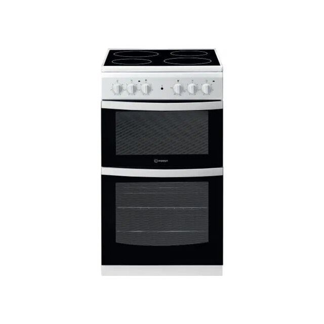 Indesit ID5V92KMW Electric freestanding double cooker: 50cm - ID5V92KMW/UK