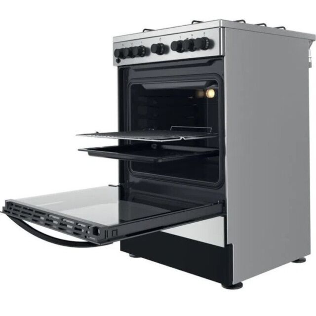 Indesit IS67G5PHX /UK Dual fuel 60cm freestanding cooker