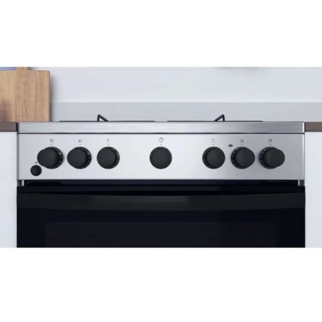 Indesit IS67G5PHX /UK Dual fuel 60cm freestanding cooker