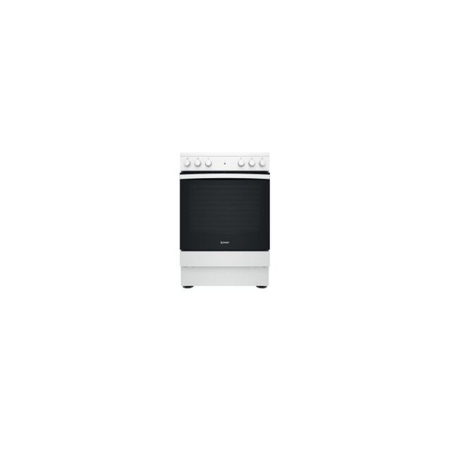 Indesit IS67V5KHW 60cm Single Oven Electric Cooker with Ceramic Hob - White