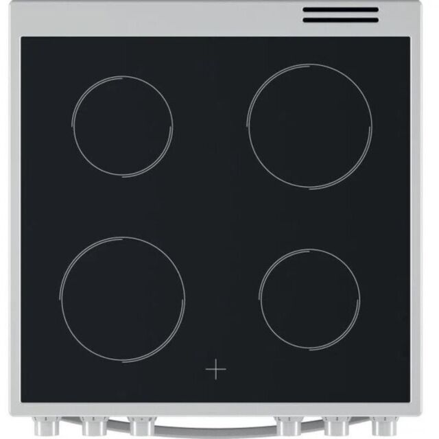 Indesit IS67V5KHW 60cm Single Oven Electric Cooker with Ceramic Hob - White