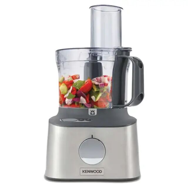 Kenwood FDM312 SS 800W MultiPro Compact+ 5-in-1 Food Processor with Weighing Stainless Steel