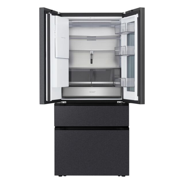 LG GMGS50DEEP 550L No Frost American Style French Door InstaView Fridge Freezer - Black