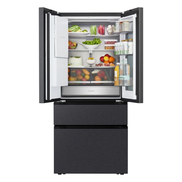 LG GMGS50DEEP 550L No Frost American Style French Door InstaView Fridge Freezer - Black