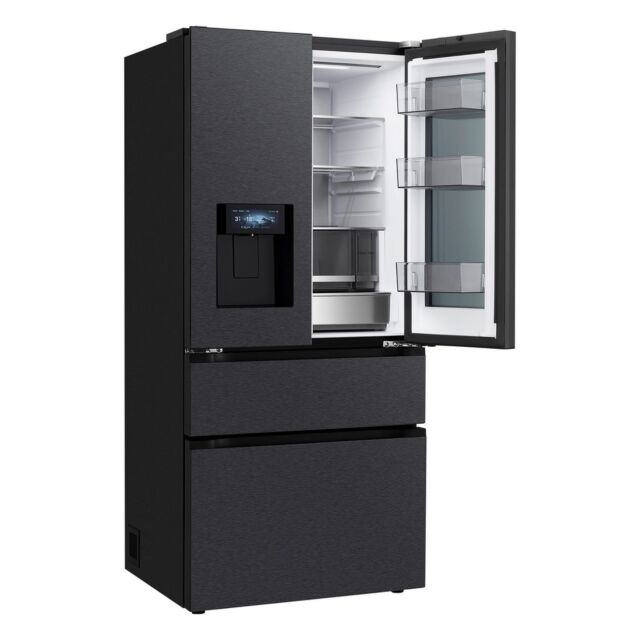 LG GMGS50DEEP 550L No Frost American Style French Door InstaView Fridge Freezer - Black