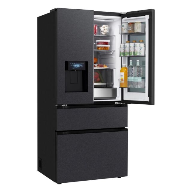 LG GMGS50DEEP 550L No Frost American Style French Door InstaView Fridge Freezer - Black