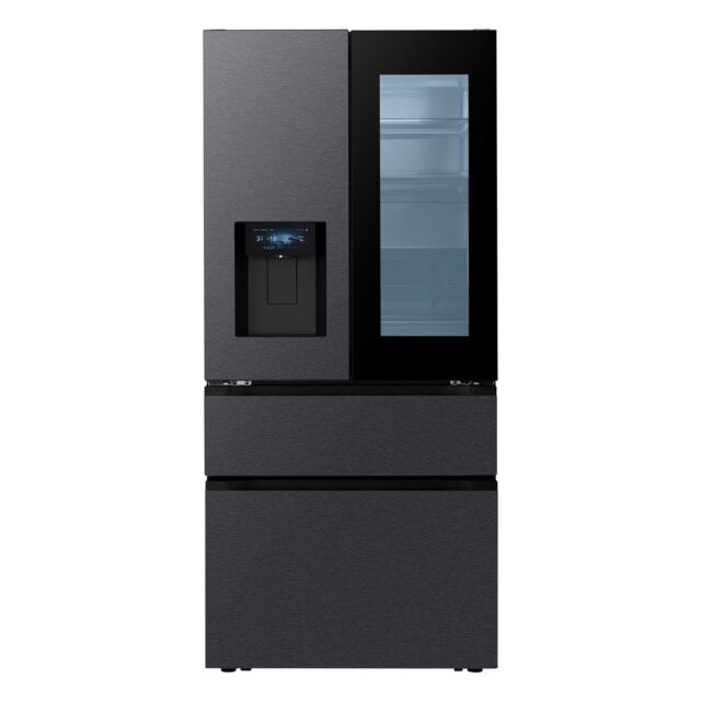 LG GMGS50DEEP 550L No Frost American Style French Door InstaView Fridge Freezer - Black