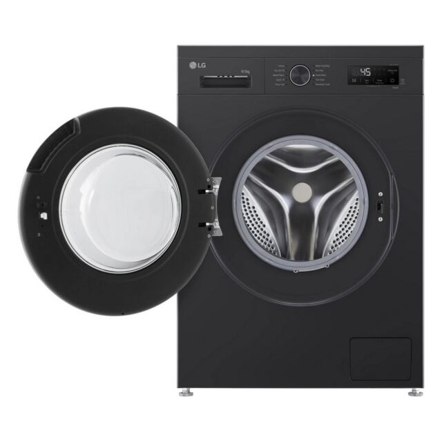 LG W4X1095NNK 9kg/5kg 1400 Spin Washer Dryer - Gloss Black