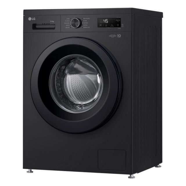 LG W4X1095NNK 9kg/5kg 1400 Spin Washer Dryer - Gloss Black