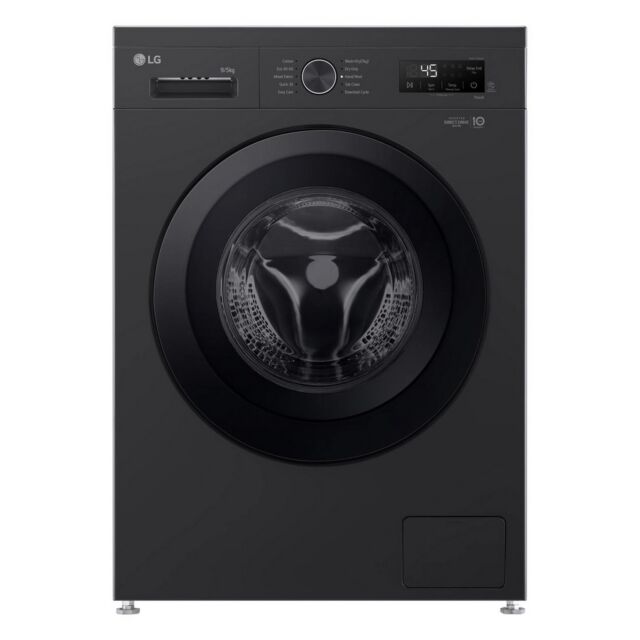 LG W4X1095NNK 9kg/5kg 1400 Spin Washer Dryer - Gloss Black