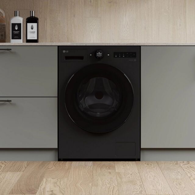 LG WHX9516TBC 11kg/6kg 1400 Spin Washer Dryer - Black