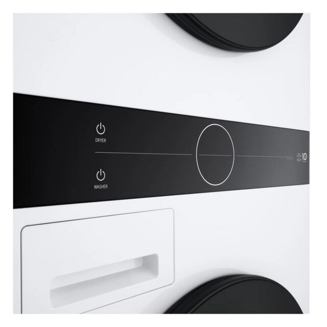 LG WT1210WWF 12kg/10kg 1400 Spin Wash Tower - White
