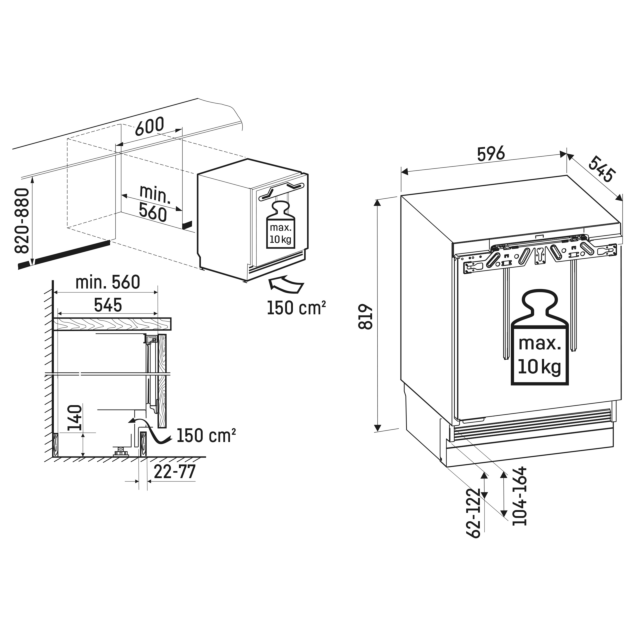 Liebherr URPD365I Built-Under Larder Fridge with Touch