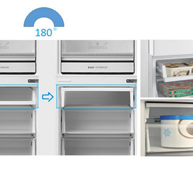 Midea MDRB379FGD01 54.7cm 60/40 No Frost Fridge Freezer