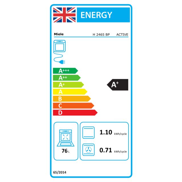 Miele H2465BP 7 Functions, EasyControl Plus, 76 litre capacity, Automatic Programmes, Rapid heat-up,
