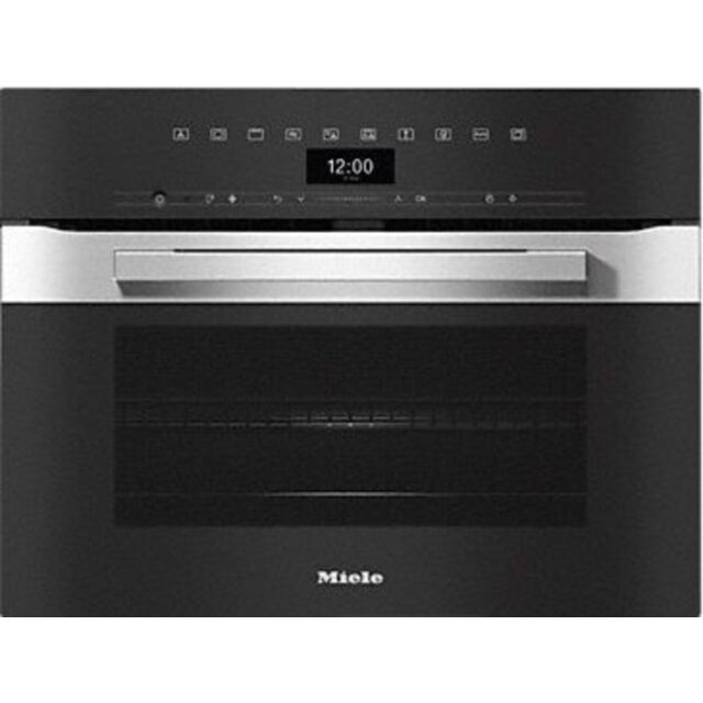 Miele H7440BM 7 Oven + 5 Micro-Combi Functions, DirectSensor, 80-1000W Microwave, 43L Capacity, Rapi