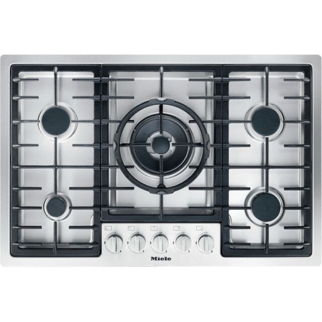 Miele KM 2335 770mm wide, 5 zone gas hob with mono wok