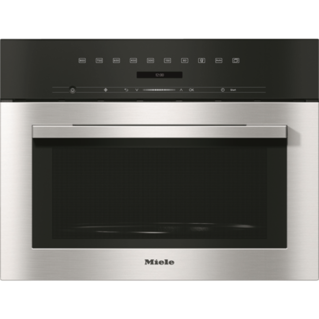 Miele M7140TC DirectSensor S at top, 46 litre capacity, 80-900W Microwave, Automatic Programmes, 45c