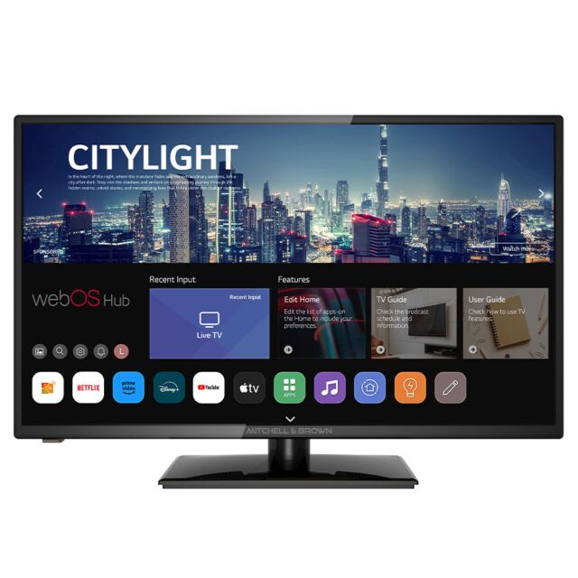 Mitchell + Brown JB-32DVD1811ST 32″ HD Ready Webos Smart DVD TV Combo 12V