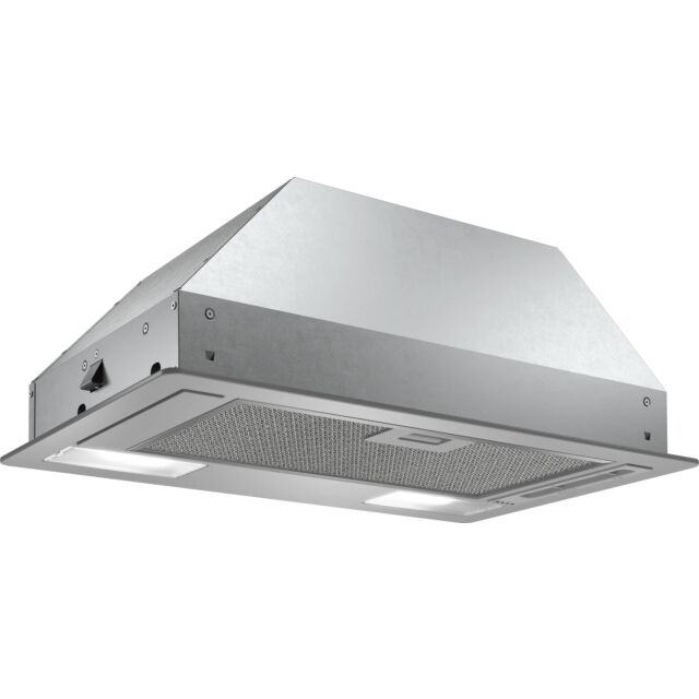 Neff D51NAA1C0B 53cm, 3 speed, LED lights, Quick fix system, Slider switch. Optional Standard Recirc