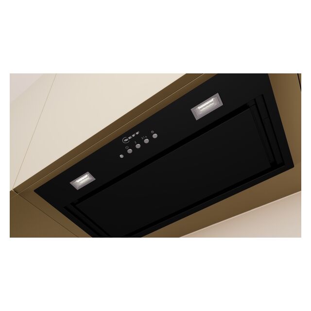 Neff D54NAC1S0B 52cm, 3 speeds + intensive, LED lights. Optional Standard Recirculation Kit Z5135X3