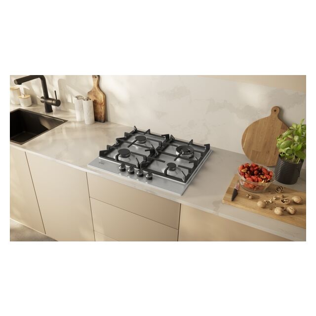 Neff T26CIH8N0 60cm, 4 burner, 3.5kW Wok burner, Optimised FlameSelect, 2 Dishwasher suitable cast i