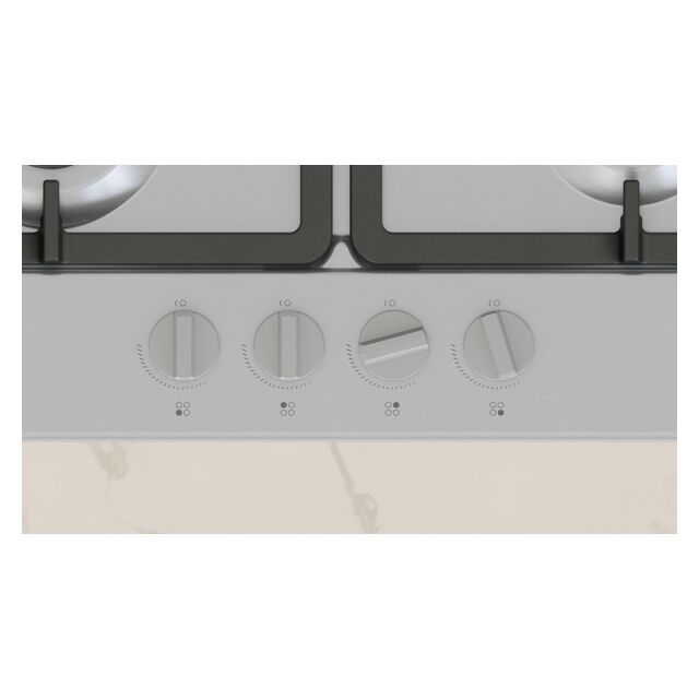 Neff T26GKH8N0 60cm, 4 burners, 3.3kW Wok, 2 Dishwasher suitable cast iron pan supports, new standar