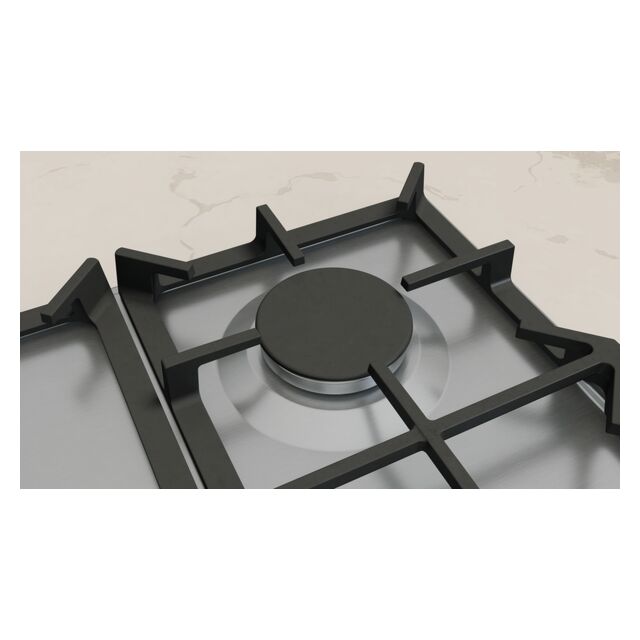 Neff T27CIQ8N0 75cm, 5 burner, 4.0kW Wok burner, Optimised FlameSelect, 3 Dishwasher suitable cast i