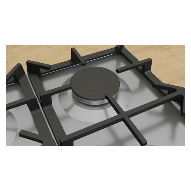 Neff T27CIS8N0 75cm, 5 burner, 5.0kW Wok burner, Optimised FlameSelect, 3 Dishwasher suitable cast i
