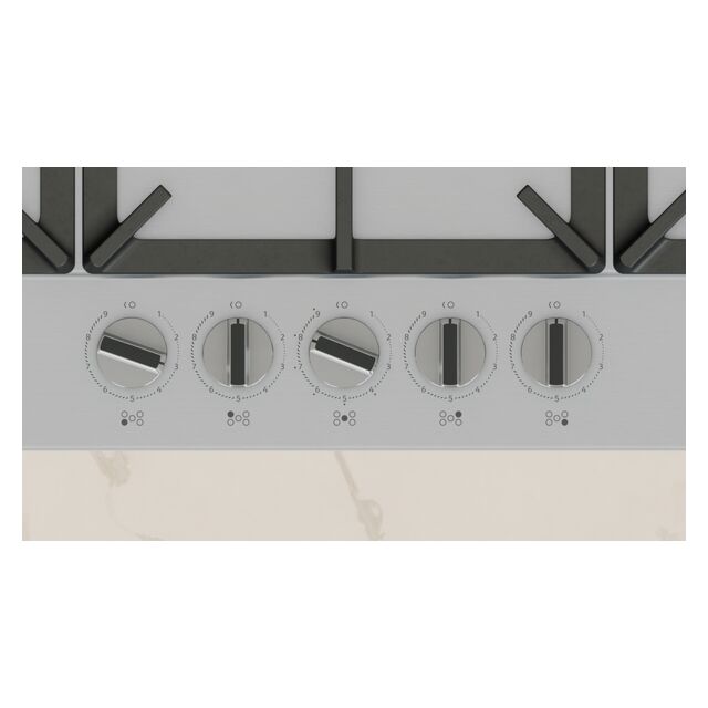 Neff T29CIR8N0 90cm, 5 burner, 5.0kW Wok burner, Optimised FlameSelect, 3 Dishwasher suitable cast i