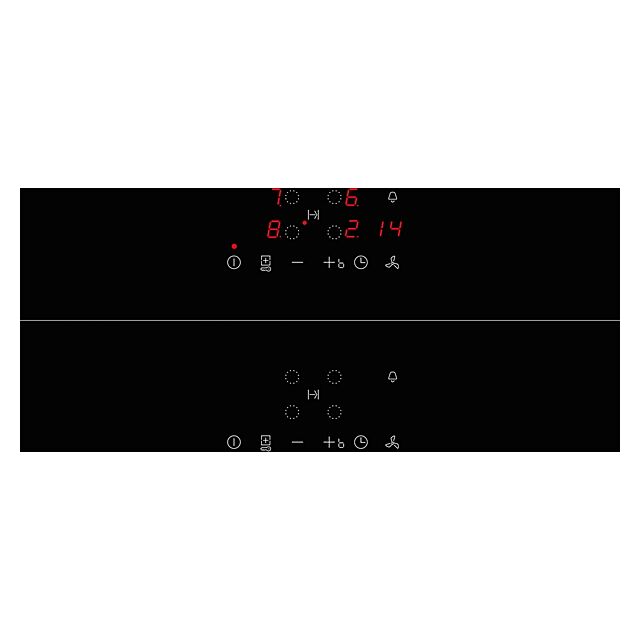 Neff V58NBS1L0 80cm Venting Hob, Touch Control, 4 x zones, 1 Combi zone + Ventilation, Auto-On fan, 