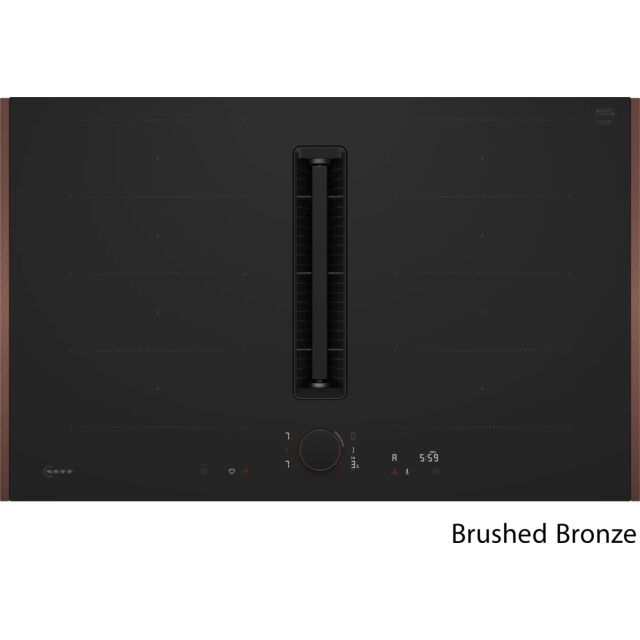 Neff V68YYX4B0 Flex Design, 80cm Venting Hob, 2 x Flex + Ventilation, Matt Black Design glass, Twist