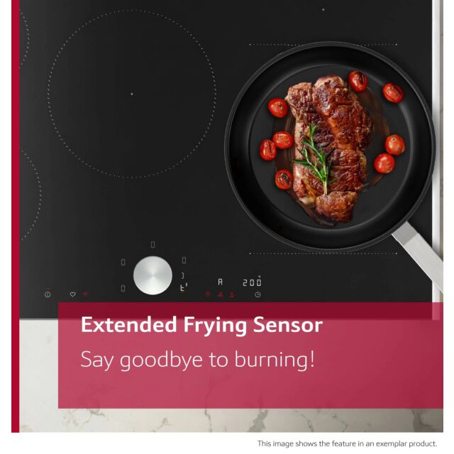 Neff V68YYX4B0 Flex Design, 80cm Venting Hob, 2 x Flex + Ventilation, Matt Black Design glass, Twist