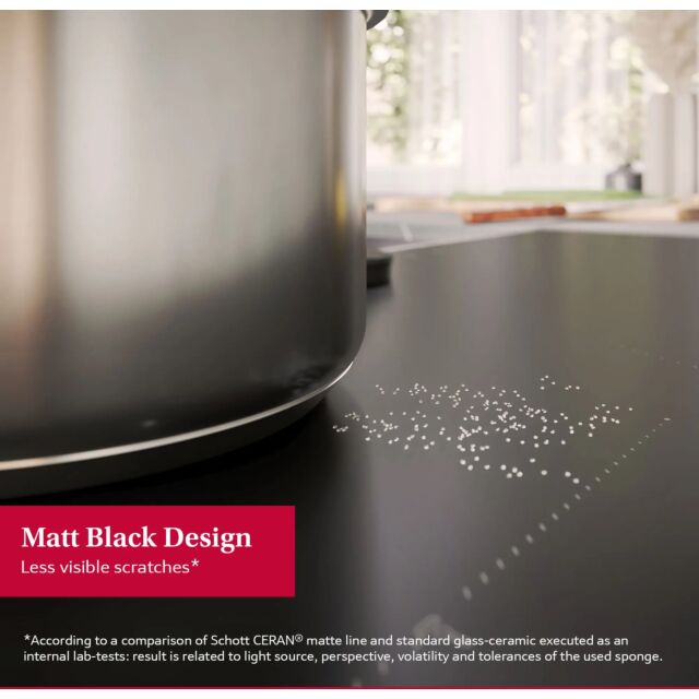 Neff V68YYX4B0 Flex Design, 80cm Venting Hob, 2 x Flex + Ventilation, Matt Black Design glass, Twist
