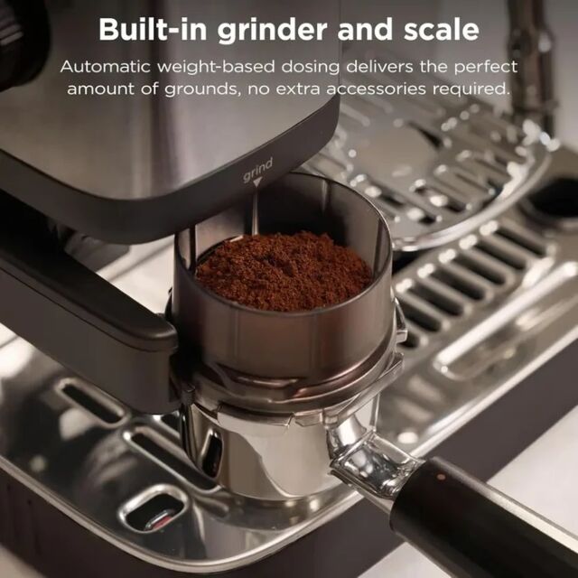 Ninja ES301UK Luxe Café MINI Espresso Coffee Machine, Black/Silver