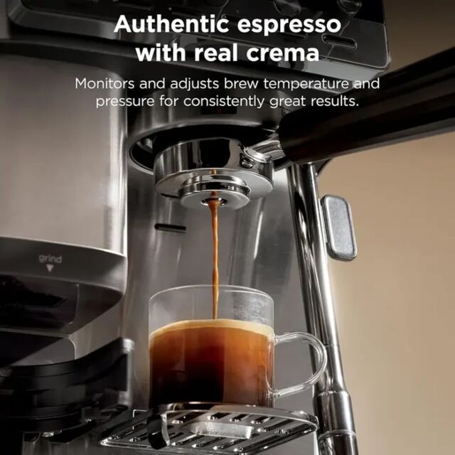 Ninja ES301UK Luxe Café MINI Espresso Coffee Machine, Black/Silver